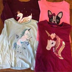 Toddler Girls 4T Long Sleeve Tee Bundle